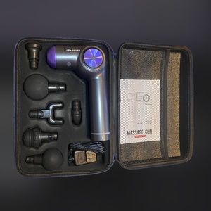 Massage Gun with Interchangeable Heads and Case